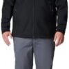 Columbia Mens Ascender II Hooded Softshell Rain Jacket, Black, Small : Sports & Outdoors