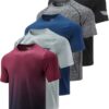 5 Pack Men’s Active Quick Dry Crew Neck T Shirts | Athletic Running Gym Workout Short Sleeve Tee Tops Bulk (Set 3, Large) : Clothing, Shoes & Jewelry