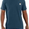 Carhartt Men's Force Relaxed Fit Midweight Short-Sleeve Pocket T-Shirt, Light Huron Heather, XX-Large |