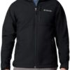 Columbia Mens Ascender II Hooded Softshell Rain Jacket, Black, Small : Sports & Outdoors