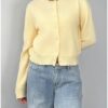 SOLY HUX Women's Button Down Cropped Lightweight Cardigan Sweater Cute Fall Fashion 2025 Mustard Yellow X-Small at Amazon Women’s Clothing store