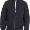 Michael Kors Men's Lightweight Bomber Jacket, Wind and Water Resistant, Black, Large at Amazon Men’s Clothing store