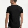 Men's Muscle Slim Fit Henley Shirt, Crew Neck Longline T-Shirt, Button Casual Sports Tee for Gym & Workout