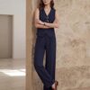Women's 2-Piece Vest & Pants Set - Wrinkle-Resistant Waistcoat, High-End Business Formal & Casual Trouser Suit