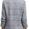 71FnDmokbFL._AC_SY445_ Mina Self Women's 2026 Plaid Houndstooth Coat - Lightweight Fully Lined Button Casual Daily Office Work Jacket with Pockets