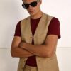High-end Linen Suit, Men's 2-Piece Slim-fit Outfit, Silver Lightweight Casual Tuxedo with Vest & Pants, for Beach, Summer, Wedding and Groomsmen