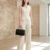 Women's 2-Piece Vest & Pants Set - Wrinkle-Resistant Waistcoat, High-End Business Formal & Casual Trouser Suit