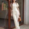 Women's 2-Piece Vest & Pants Set - Wrinkle-Resistant Waistcoat, High-End Business Formal & Casual Trouser Suit
