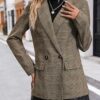 810hAEgW3lL._AC_SY445_ Mina Self Women's 2026 Plaid Houndstooth Coat - Lightweight Fully Lined Button Casual Daily Office Work Jacket with Pockets