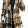 81D72M+xIlL._AC_SY445_ Mina Self Women's 2026 Plaid Houndstooth Coat - Lightweight Fully Lined Button Casual Daily Office Work Jacket with Pockets