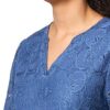 RUMIA Women's Blouse, V-Neck Eyelet Lace Lined Dress Shirt, Sheer Long-Sleeve Embroidered Top, 2025 Fashion