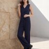 Women's 2-Piece Vest & Pants Set - Wrinkle-Resistant Waistcoat, High-End Business Formal & Casual Trouser Suit