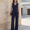 Women's 2-Piece Vest & Pants Set - Wrinkle-Resistant Waistcoat, High-End Business Formal & Casual Trouser Suit