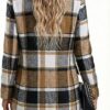 81onhJlgv7L._AC_SY445_ Mina Self Women's 2026 Plaid Houndstooth Coat - Lightweight Fully Lined Button Casual Daily Office Work Jacket with Pockets