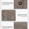 81pul8VyWKL._AC_SY445_ Mina Self Women's 2026 Plaid Houndstooth Coat - Lightweight Fully Lined Button Casual Daily Office Work Jacket with Pockets